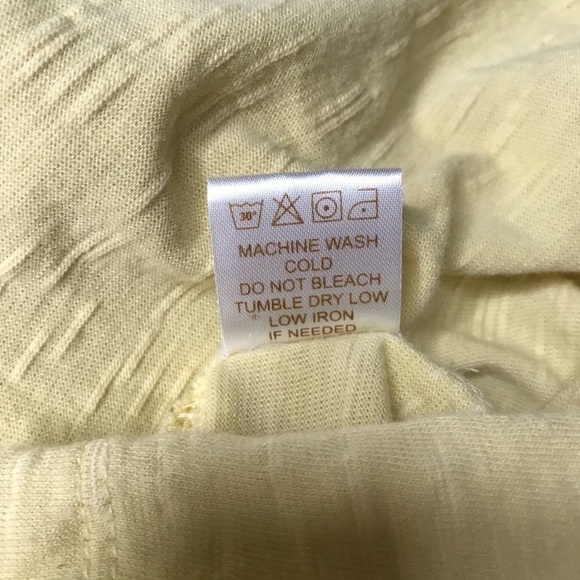 CARILOHA Bamboo Yellow Organic bamboo cotton open hi lo top Size XS - Picture 12 of 15